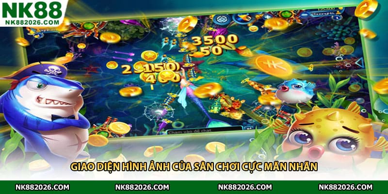 Giao diện hình ảnh của sân chơi cực mãn nhãn 