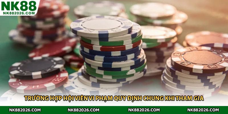 Trường hợp hội viên vi phạm quy định chung khi tham gia